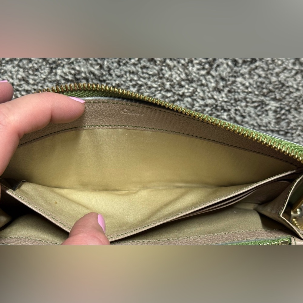 Chloe colorblock leather long wallet - Picture 9 of 15